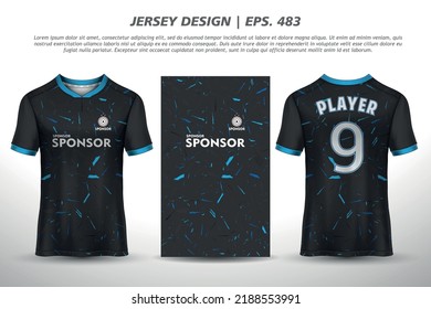 Jersey design sublimation t shirt Premium geometric pattern Incredible Vector collection for Soccer football racing cycling gaming motocross sports