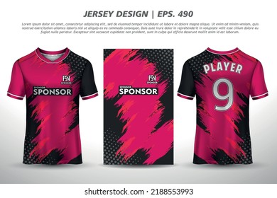 Jersey design sublimation t shirt Premium geometric pattern Incredible Vector collection for Soccer football racing cycling gaming motocross sports