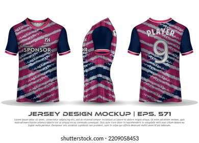 Jersey design sublimation t shirt Premium geometric pattern Incredible Vector collection for Soccer football racing cycling gaming motocross sports
