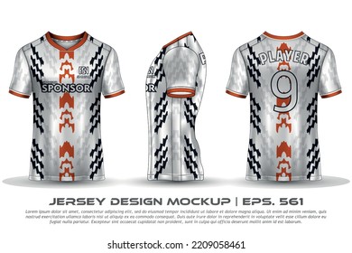 Jersey design sublimation t shirt Premium geometric pattern Incredible Vector collection for Soccer football racing cycling gaming motocross sports