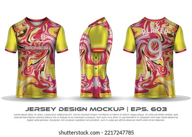 Jersey design sublimation t shirt Premium geometric pattern Incredible Vector collection for Soccer football racing cycling gaming motocross sports