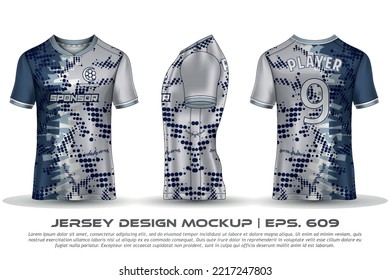 Jersey design sublimation t shirt Premium geometric pattern Incredible Vector collection for Soccer football racing cycling gaming motocross sports