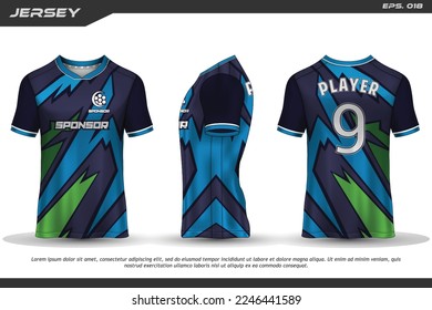 Jersey design sublimation t shirt Premium geometric pattern Incredible Vector collection for Soccer football racing cycling gaming motocross sports
