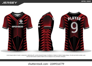 Jersey design sublimation t shirt Premium geometric pattern Incredible Vector collection for Soccer football racing cycling gaming motocross sports