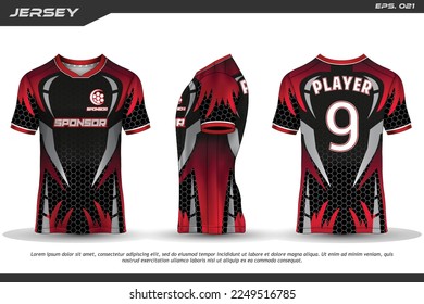 Jersey design sublimation t shirt Premium geometric pattern Incredible Vector collection for Soccer football racing cycling gaming motocross sports