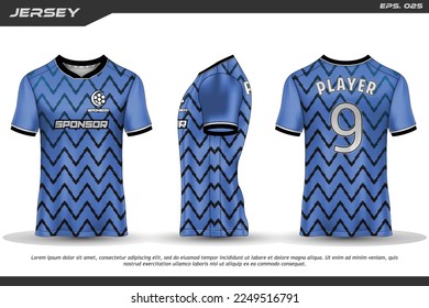 Jersey design sublimation t shirt Premium geometric pattern Incredible Vector collection for Soccer football racing cycling gaming motocross sports