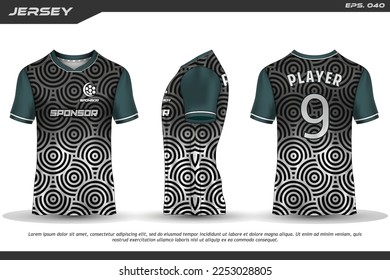 Jersey design sublimation t shirt Premium geometric pattern Incredible Vector collection for Soccer football racing cycling gaming motocross sports