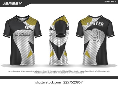 Jersey design sublimation t shirt Premium geometric pattern Incredible Vector collection for Soccer football racing cycling gaming motocross sports