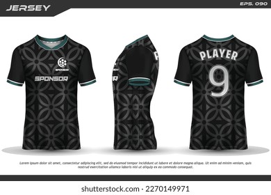 Jersey design sublimation t shirt Premium geometric pattern Incredible Vector collection for Soccer football racing cycling gaming motocross sports