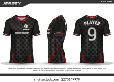 Jersey design sublimation t shirt Premium geometric pattern Incredible Vector collection for Soccer football racing cycling gaming motocross sports