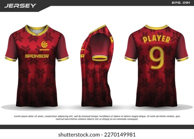 Jersey design sublimation t shirt Premium geometric pattern Incredible Vector collection for Soccer football racing cycling gaming motocross sports