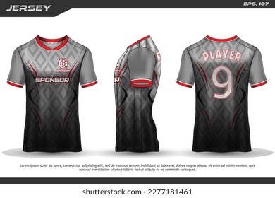 Jersey design sublimation t shirt Premium geometric pattern Incredible Vector collection for Soccer football racing cycling gaming motocross sports