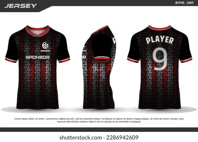 Jersey design sublimation t shirt Premium geometric pattern Incredible Vector collection for Soccer football racing cycling gaming motocross sports