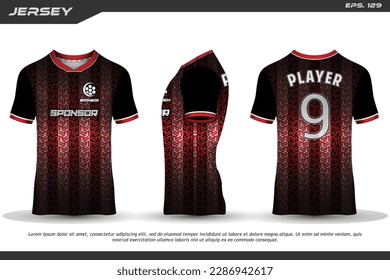 Jersey design sublimation t shirt Premium geometric pattern Incredible Vector collection for Soccer football racing cycling gaming motocross sports