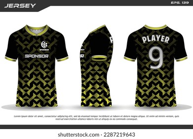 Jersey design sublimation t shirt Premium geometric pattern Incredible Vector collection for Soccer football racing cycling gaming motocross sports