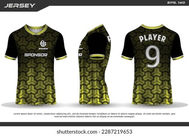 Jersey design sublimation t shirt Premium geometric pattern Incredible Vector collection for Soccer football racing cycling gaming motocross sports