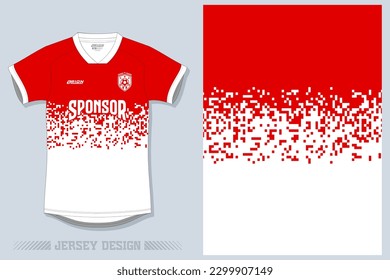 Jersey design sublimation t shirt Premium geometric pattern Incredible Vector collection for Soccer football racing cycling gaming motocross sports