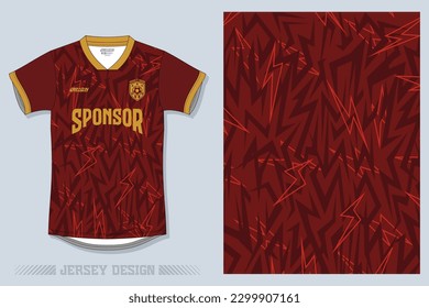 Jersey design sublimation t shirt Premium geometric pattern Incredible Vector collection for Soccer football racing cycling gaming motocross sports
