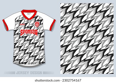 Diseño Jersey camiseta sublimación patrón geométrico premium Increíble colección de vectores para carreras de fútbol de fútbol ciclismo motocross deportes