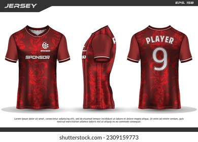 Jersey design sublimation t shirt Premium geometric pattern Incredible Vector collection for Soccer football racing cycling gaming motocross sports