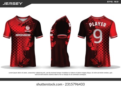 Jersey design sublimation t shirt Premium geometric pattern Incredible Vector collection for Soccer football racing cycling gaming motocross sports