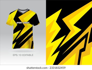 Jersey design sublimation t shirt Premium geometric pattern Incredible Vector collection for Soccer football racing cycling gaming motocross sports