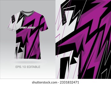 Jersey design sublimation t shirt Premium geometric pattern Incredible Vector collection for Soccer football racing cycling gaming motocross sports