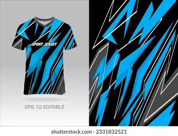 Jersey design sublimation t shirt Premium geometric pattern Incredible Vector collection for Soccer football racing cycling gaming motocross sports