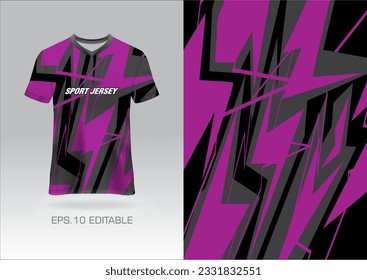 Jersey design sublimation t shirt Premium geometric pattern Incredible Vector collection for Soccer football racing cycling gaming motocross sports