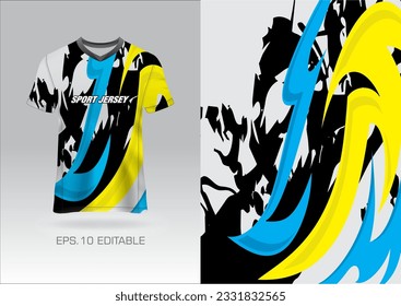 Jersey design sublimation t shirt Premium geometric pattern Incredible Vector collection for Soccer football racing cycling gaming motocross sports
