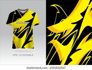 Jersey design sublimation t shirt Premium geometric pattern Incredible Vector collection for Soccer football racing cycling gaming motocross sports