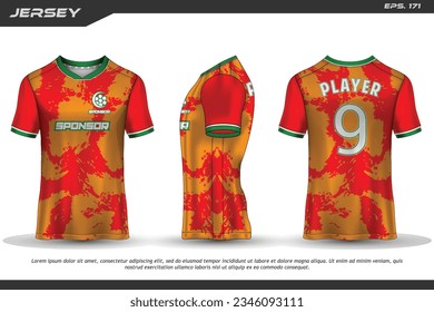 Jersey design sublimation t shirt Premium geometric pattern Incredible Vector collection for Soccer football racing cycling gaming motocross sports
