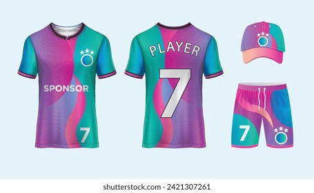 Jersey design sublimation t shirt Premium geometric pattern Incredible Vector collection for Soccer