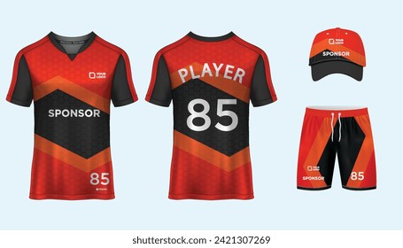 Jersey design sublimation t shirt Premium geometric pattern Incredible Vector collection for Soccer