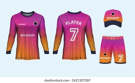 Jersey design sublimation t shirt Premium geometric pattern Incredible Vector collection for Soccer