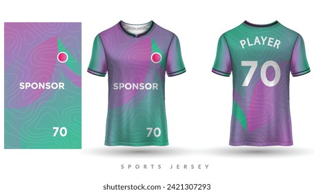 Camiseta de sublimación de diseño Jersey Patrón geométrico premium Colección vectorial increíble para Soccer