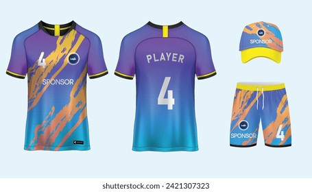 Jersey design sublimation t shirt Premium geometric pattern Incredible Vector collection for Soccer