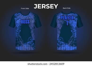 Jersey design sublimation t shirt template