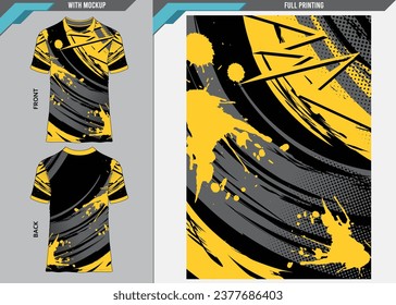 Jersey design sublimation t-shirt, design for motocross, racing, game, cycling sport, football, soccer vector illustration