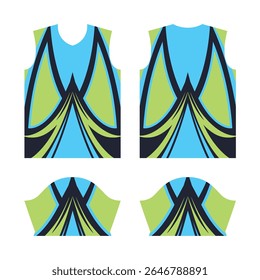 Jersey design, t shirt Premium geometric pattern Vector, collection for Soccer, football, racing, cycling, gaming, sports