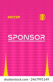 Jersey design template highquality vector pink