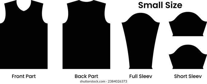 Jersey design template international size. Small size jersey pattern template t-shirt