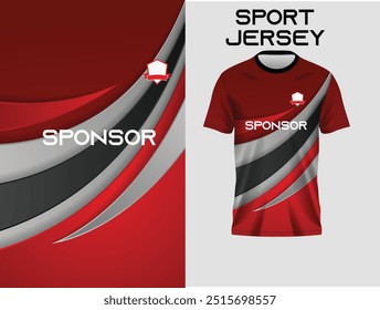 Jersey-Design, Jersey-Textur, Sportbekleidung, Jersey-Design für Sublimation Print rot schwarz Jersey