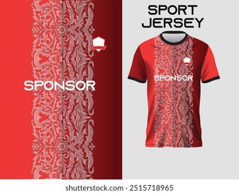 jersey design, jersey texture, sports wear, jersey design for Sublimation print red jersey