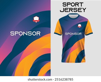 design de camisa, textura de camisa, desgaste esportivo, design de camisa para sublimação impressão roxo laranja jersey