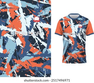 jersey design, jersey texture, sports wear, jersey design for Sublimation print orange blue black jersey
