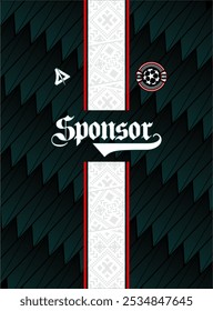 jersey design, jersey vector design for Sublimation print 