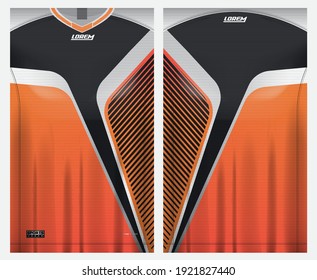 jersey fabric design can be used for sport team uniforms
front rear view mockup vector  easy to customize.