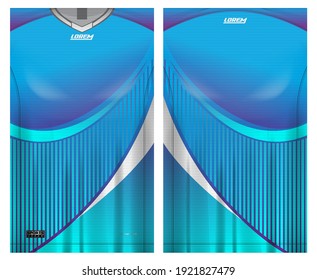 jersey fabric design can be used for sport team uniforms
front rear view mockup vector  easy to customize.