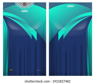 diseño de tela jersey para uniformes de equipo deportivo
vector de simulación de vista trasera frontal fácil de personalizar.